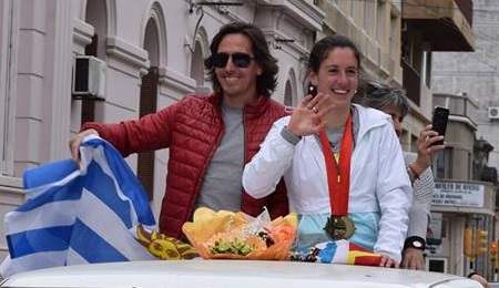 29.09.2016 Trinidad recibió a María Pía Fernández y a su entrenador Sebastián Allende