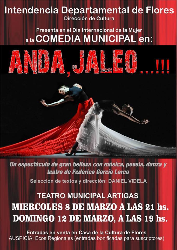 26.02.2017 Comedia Municipal presentará una obra de García Lorca en el Teatro Artigas de nuestra ciudad