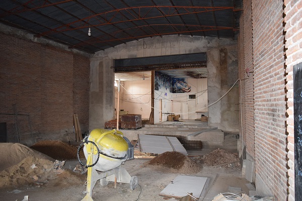 17.10.2018 Comenzaron los trabajos en el Teatro Larrañaga.