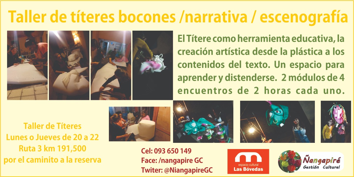30.03.2019 Ñangapiré está brindando Taller de Títeres