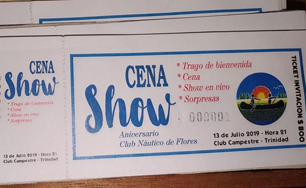 26.06.2019 El 13 de julio se realizará la Cena Aniversario del Club Náutico de Flores