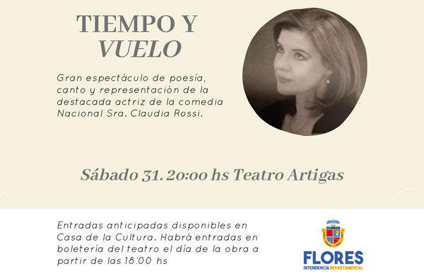 28.08.2019 Espectáculo «Tiempo y vuelo» se desarrollará este sábado en el Teatro Artigas