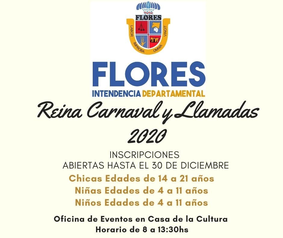 20.12.2019 Inscripciones para Reina de Carnaval y Llamadas 2020