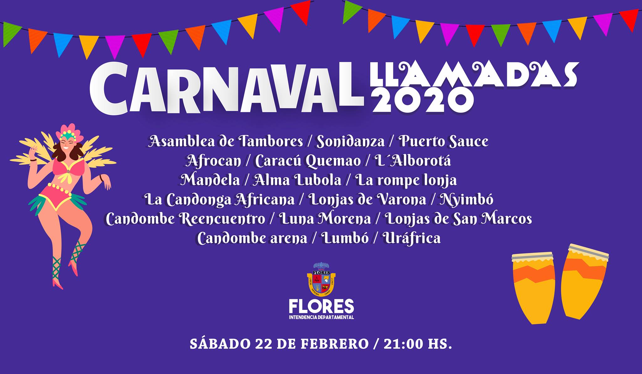 18.02.2020 Este sábado será el Desfile de Llamadas en nuestra ciudad