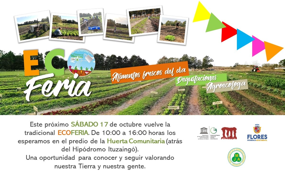 14.10.2020 Este sábado se estará celebrando la Ecoferia en el predio de la Huerta Comuntaria