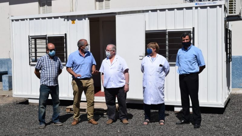 23.01.2021 Autoridades departamentales visitaron las instalaciones del nuevo módulo en el Hospital local