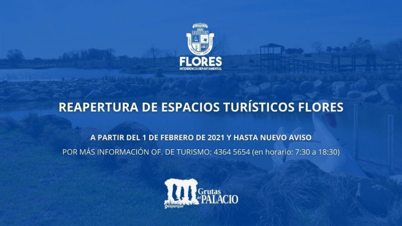 31.01.2021 Espacios turísticos del departamento comenzarán a abrir mañana