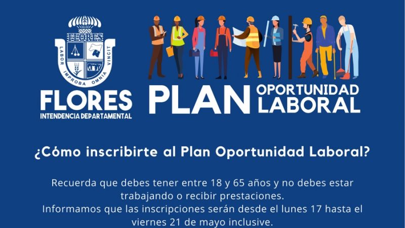 17.05.2021 Inscripciones al Plan de Oportunidad Laboral