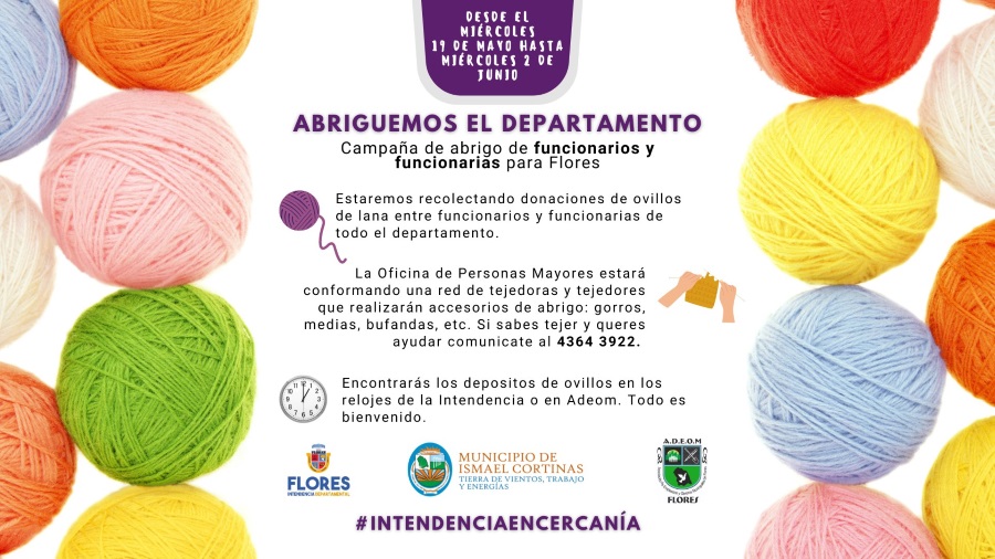 19.05.2021 Campaña «Abriguemos el Departamento» para funcionarios y funcionarias de la Intendencia