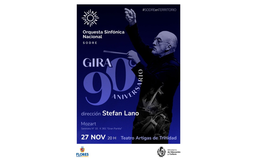 17.11.2021 El 27 de noviembre se presentará la Orquesta Sinfónica del SODRE en el Teatro Artigas
