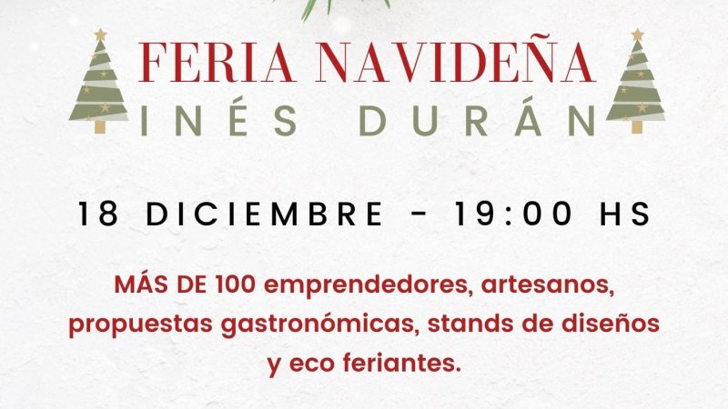 15.12.2021 Este sábado habrá Feria Navideña desde las 19:00 horas