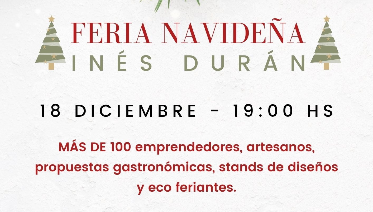 15.12.2021 Este sábado habrá Feria Navideña desde las 19:00 horas
