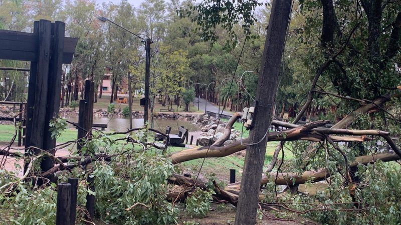 27.03.2023 La pista del Parque Centenario cerró temporalmente debido al mal tiempo