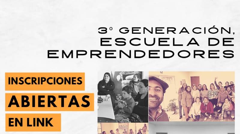 29.05.2023 Hasta hoy están abiertas las inscripciones a la 3era generación de la escuela de emprendedores