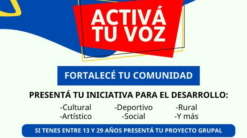 15.07.2023 Impulso Juvenil: Convocatoria de proyectos para el fortalecimiento comunitario
