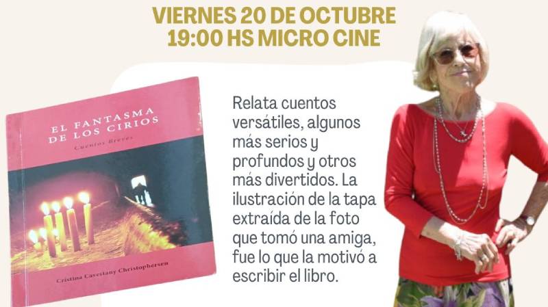 20.10.2023 Cristina Cavestany presenta su libro ‘El Fantasma de los Cirios’ en el Micro Cine