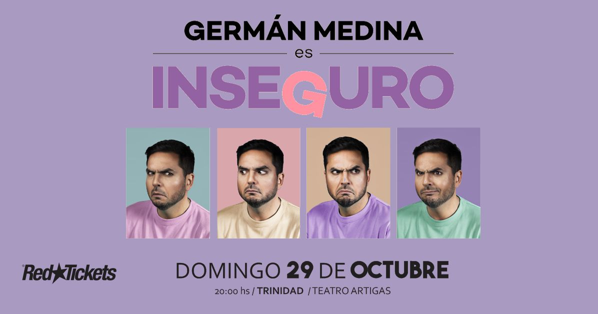 28.10.2023 El humorista Germán Medina se presenta mañana en Trinidad.