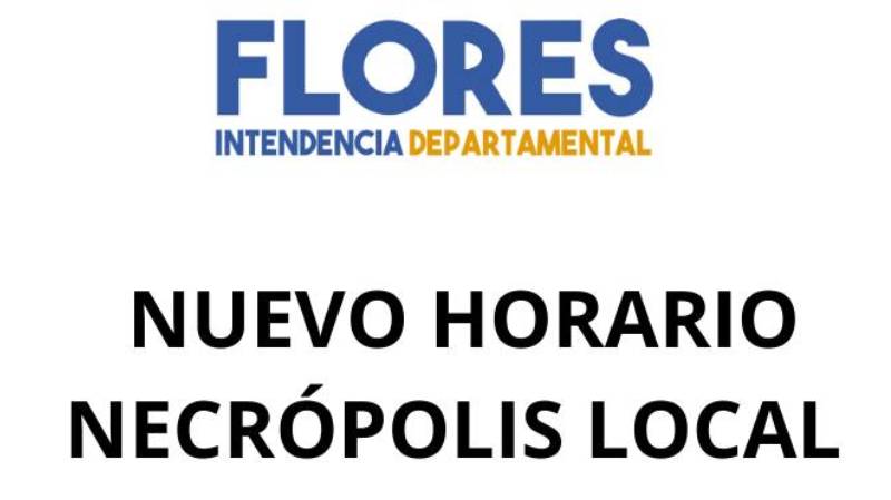 03.10.2023 Intendencia comunicó un nuevo horario para la Necrópolis Local