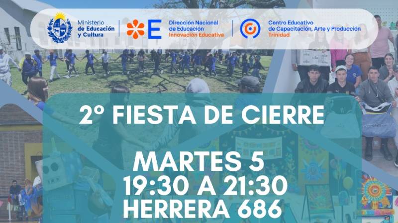 05.12.2023 Hoy cierre de año en CECAP Trinidad: Juegos, premios y artistas locales