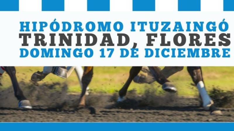 14.12.2023 Este domingo carreras hípicas en el Hipódromo Ituzaingó de Trinidad